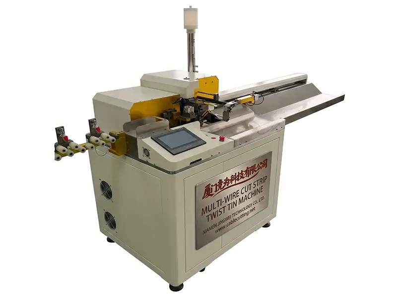 Automatisk flertråds kutt-, strip-, vri- og tinemaskin WPM-SZ-02