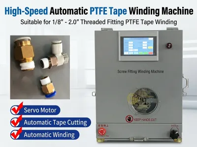 Automatisk PTFE-båndinnpakningsmaskin for gjengeforsegling WPM-1308