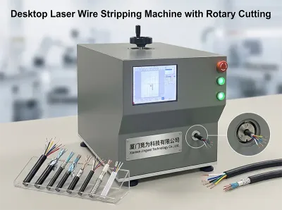 Bordmodell Roterende Laser Trådstrippemaskin FLS30-XC - Trådkutting og stripping