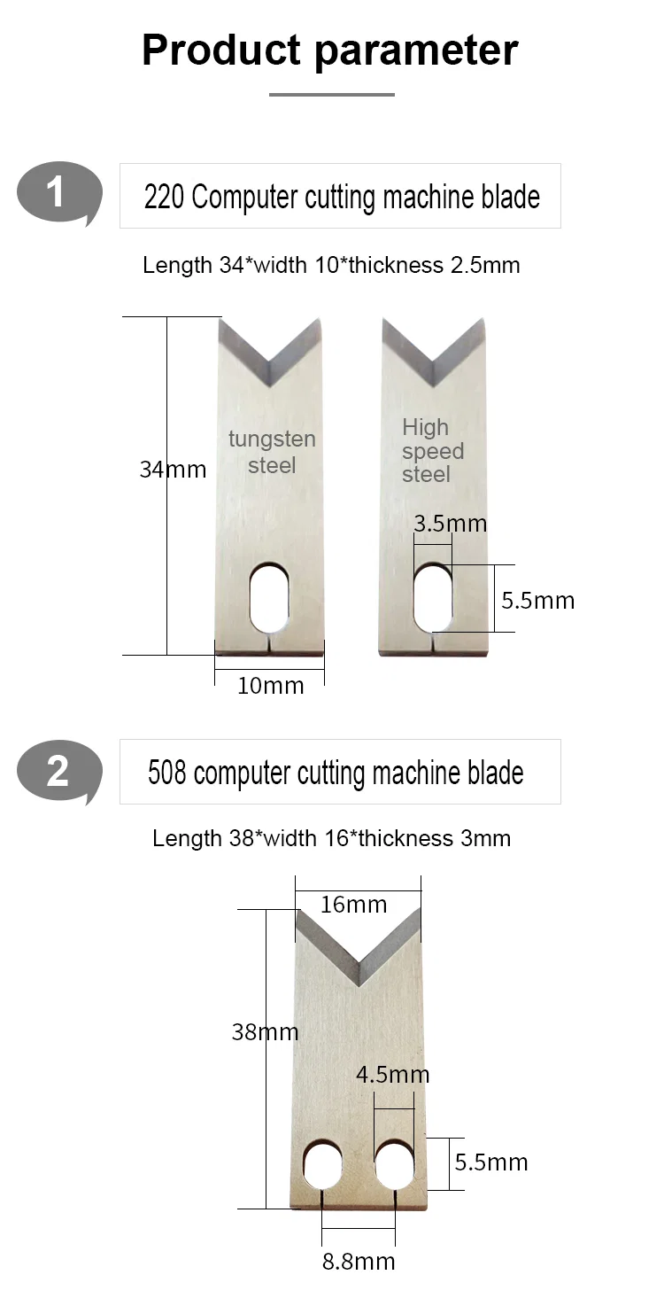  Trådstrippeblader for datamaskin Wire Cutting Machine Kniv, Wire Stripping Blades, Wire Cutting Machine Knife, Cable Cut Knife 