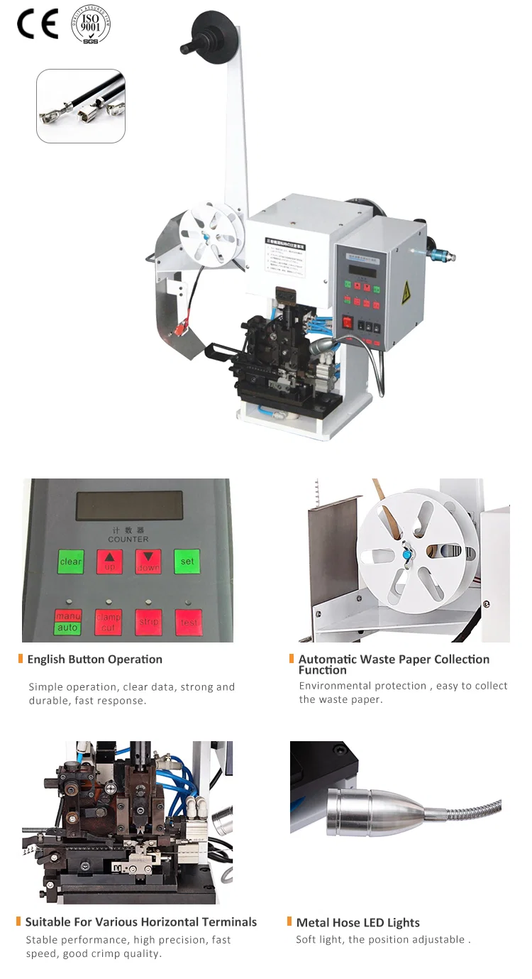 Stripping crimping terminalmaskin, Wire stripping Crimping Machine, Wire Crimp Machine