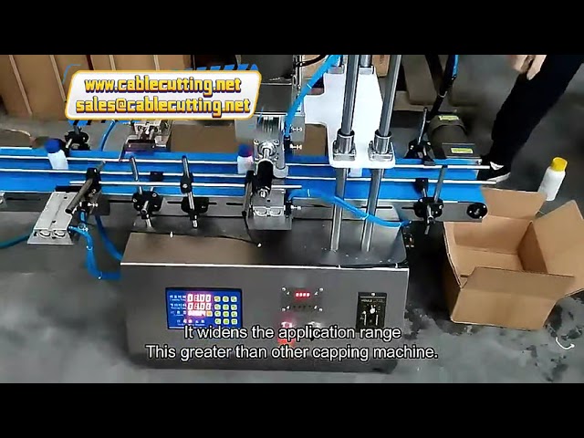 Elektrisk bordmodell skrukorkmaskin for PET-flasker – Glass spray press forsegling