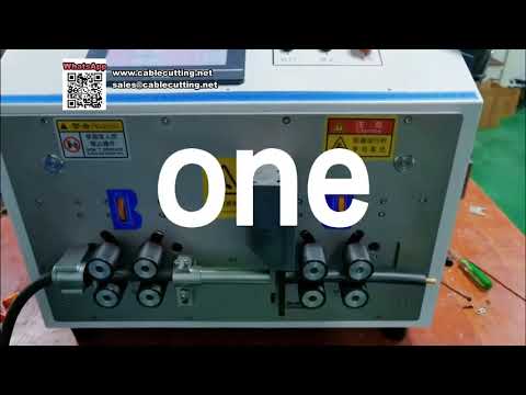 Máquina automática computadorizada de corte e decapagem de fios de 35 mm² com sistema de prensa s...