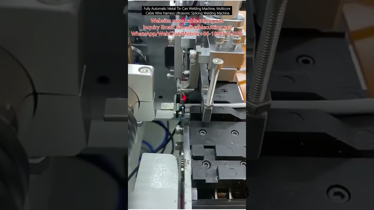 Automatisk ultralydsveisemaskin for metallbokser og flerkjernekabelharness