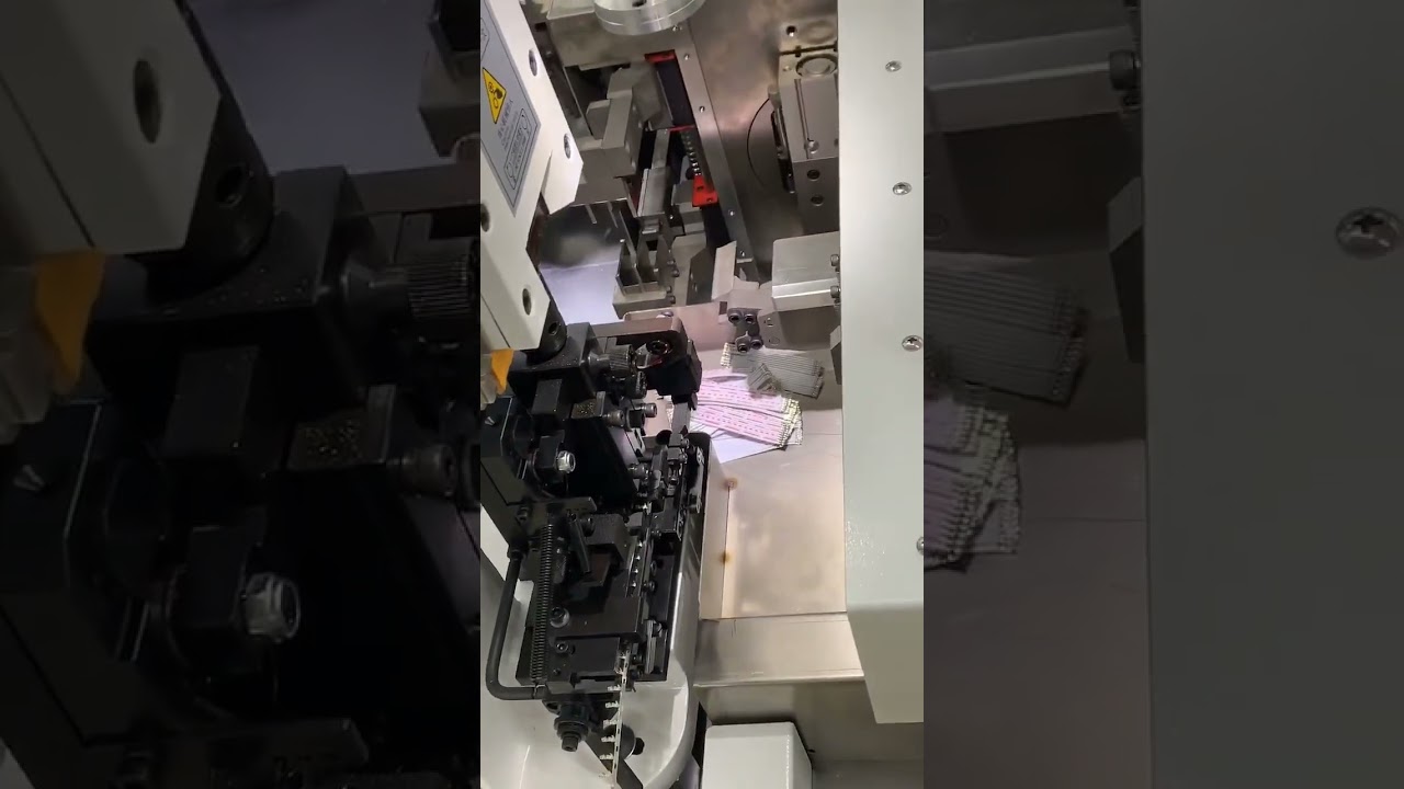 Efficient! Stable! Precise! Fully Automatic Double Head Wiring Harness #factory #machine #tools