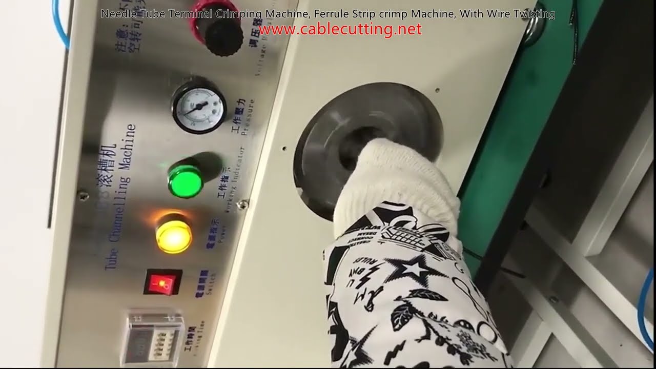 Needle Tube Terminal Crimping Machine, Ferrule Strip crimp Machine, With Wire Twisting