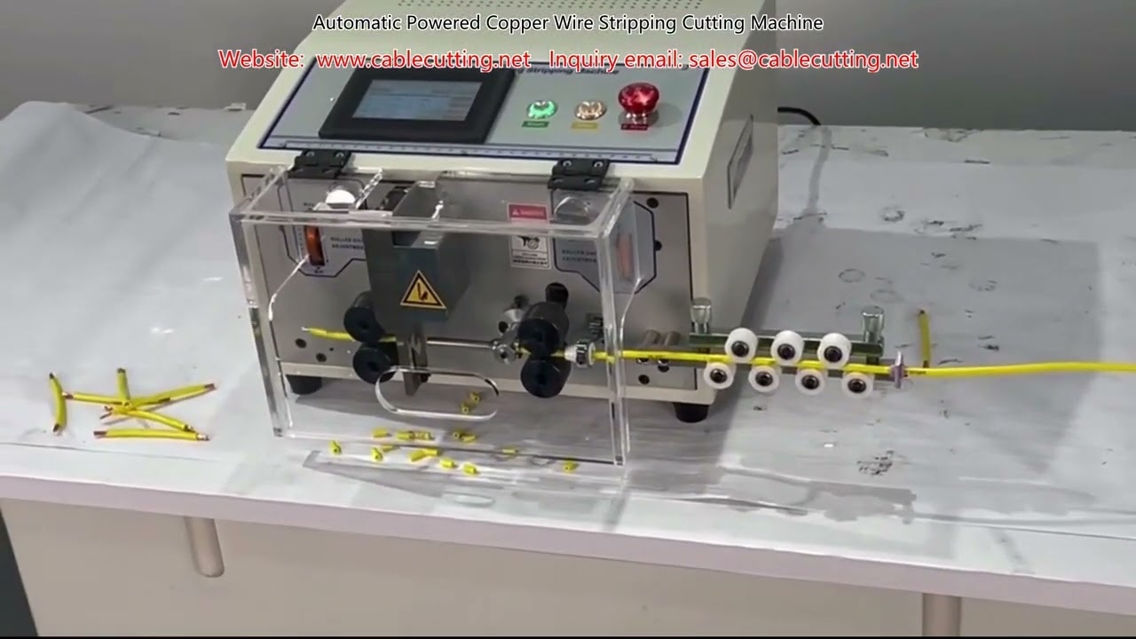 Automatic Powered Copper Wire Stripping Cutting Machine