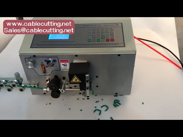 Automatic cable wire cutting stripping and bending machine, electric wire bending machine