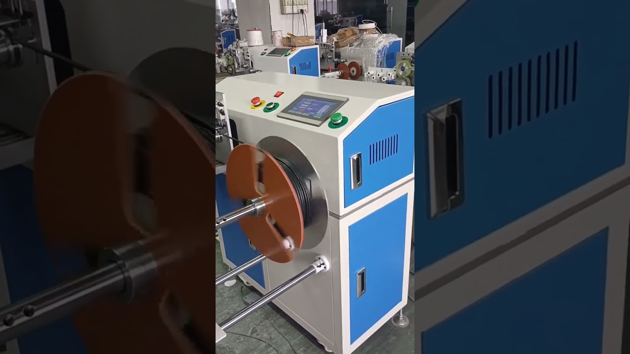 Automatisk meter-telling, -kutting og -spolingsmaskin med presis traversering #machine #factory