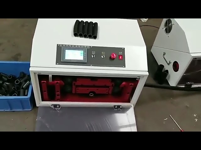 Automatic Plastic Rubber Pvc Corrugated Shrink Tube Cutting Machine Pipe Cutter