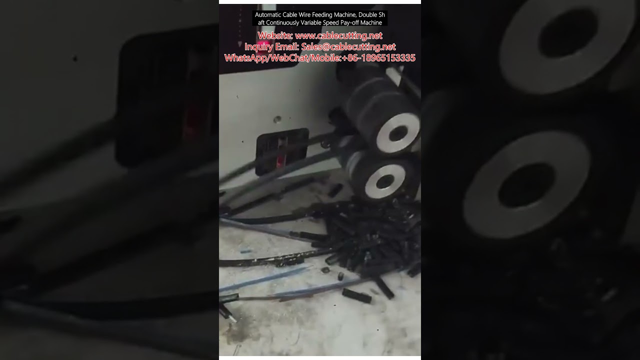 Automatic Cable Wire Feeding Machine, Double Shaft Continuously Variable Speed Pay off Machine