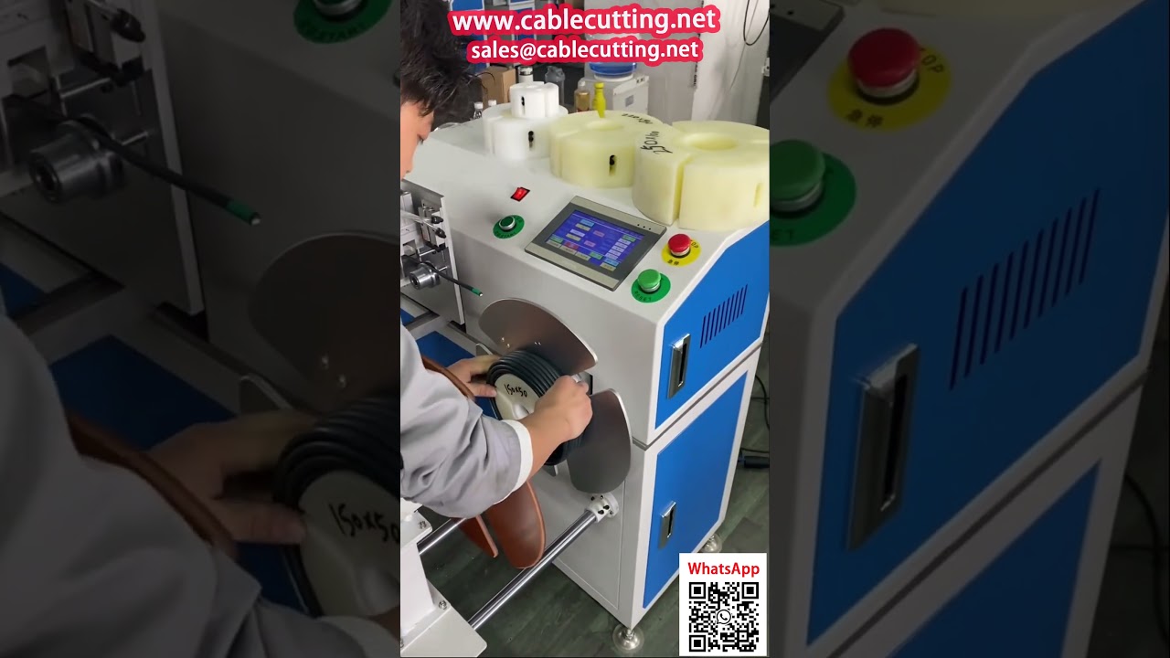 Rembobineuse Compteuse pour Câble Coaxial, Cordon d'Alimentation et Câble Gainé – Machine d'Emballage Automatisée