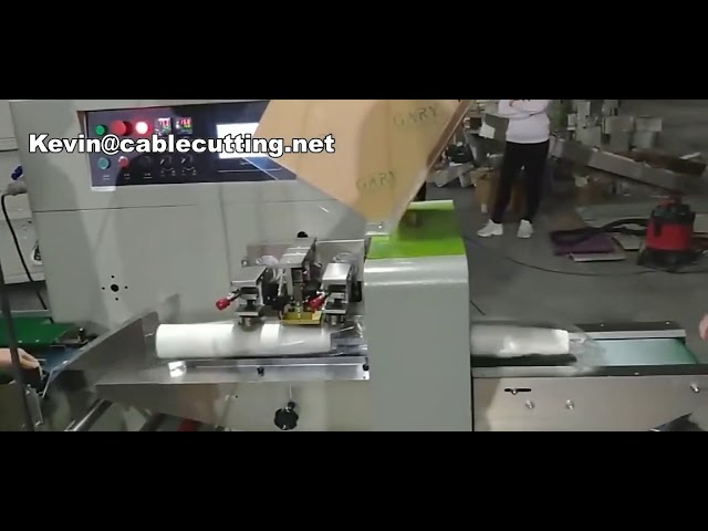 Automatisk Full Servo Flow Papirkopp Mat Kjeks Bakeri Pakkemaskin