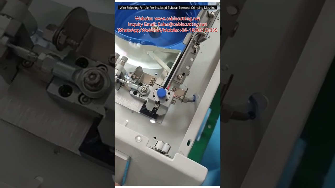 Trådstrippingsmaskin for forisolerte ferrule- og rørterminaler – Krymping og stripping i ett