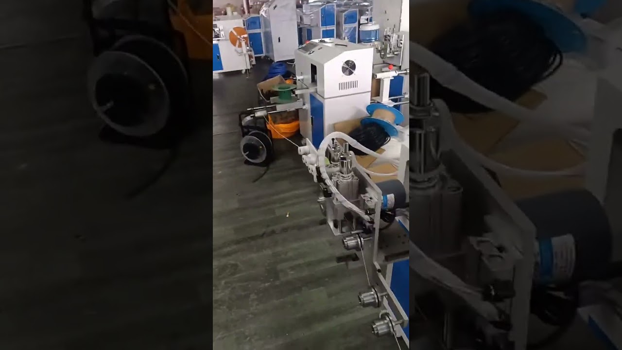 Gulvstående automatisk sorterings-, skjære- og kveilemaskin for koaksiale RF-kabler #fabrikk