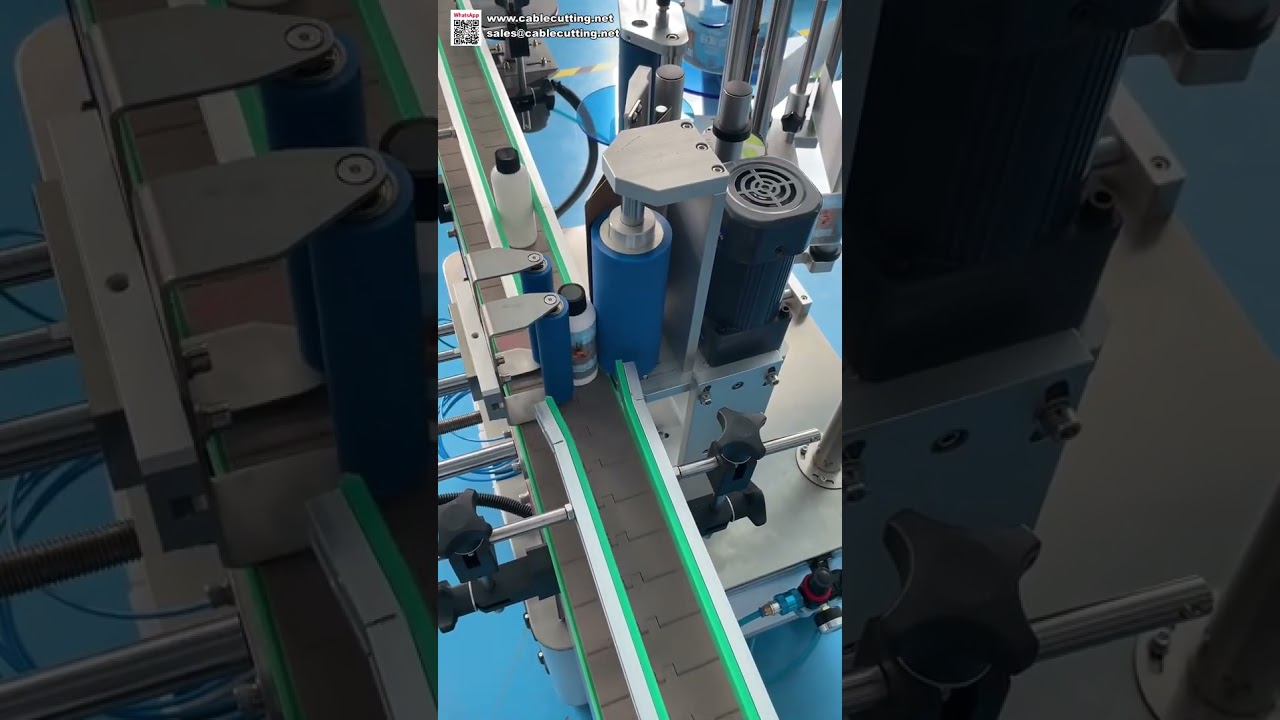 Fixed Point Round Bottle Labeling Machine High Precision Positioning Sticker Applicator System
