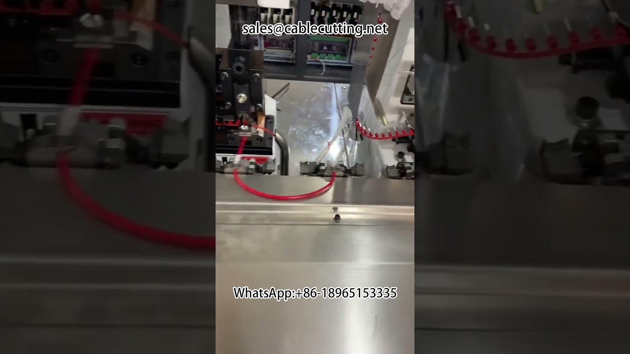 全自动热缩管激光雕刻双头端子压接机 | 高效线束生产设备