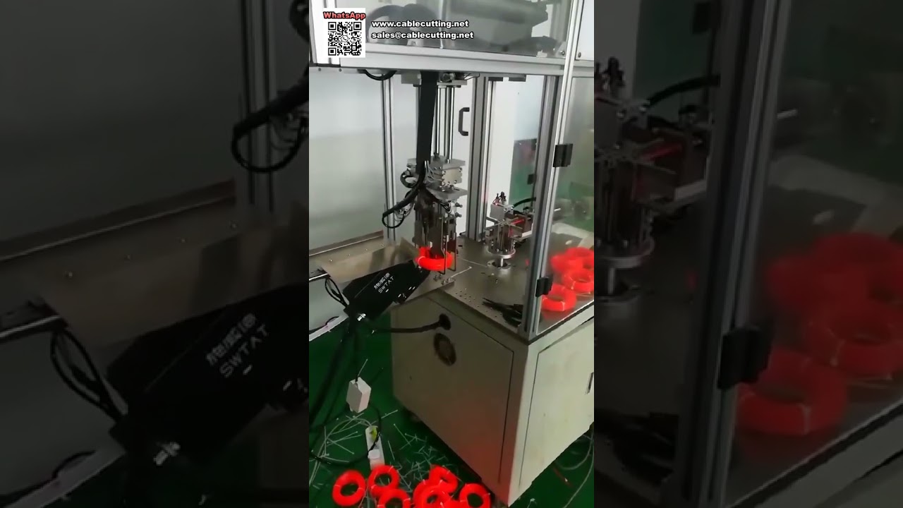 Fully Automatic Winding and Zip Tying Machine for Hang Card Trimmer Line
