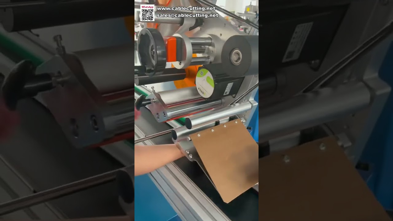 Soft Material Labeling Machine Automatic Flat Surface Applicator for Sponges and Foam Sheets