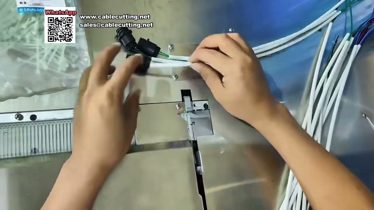 Platform Automatic Cable Tie Machine with Auto Threading Tensioning and Cutting