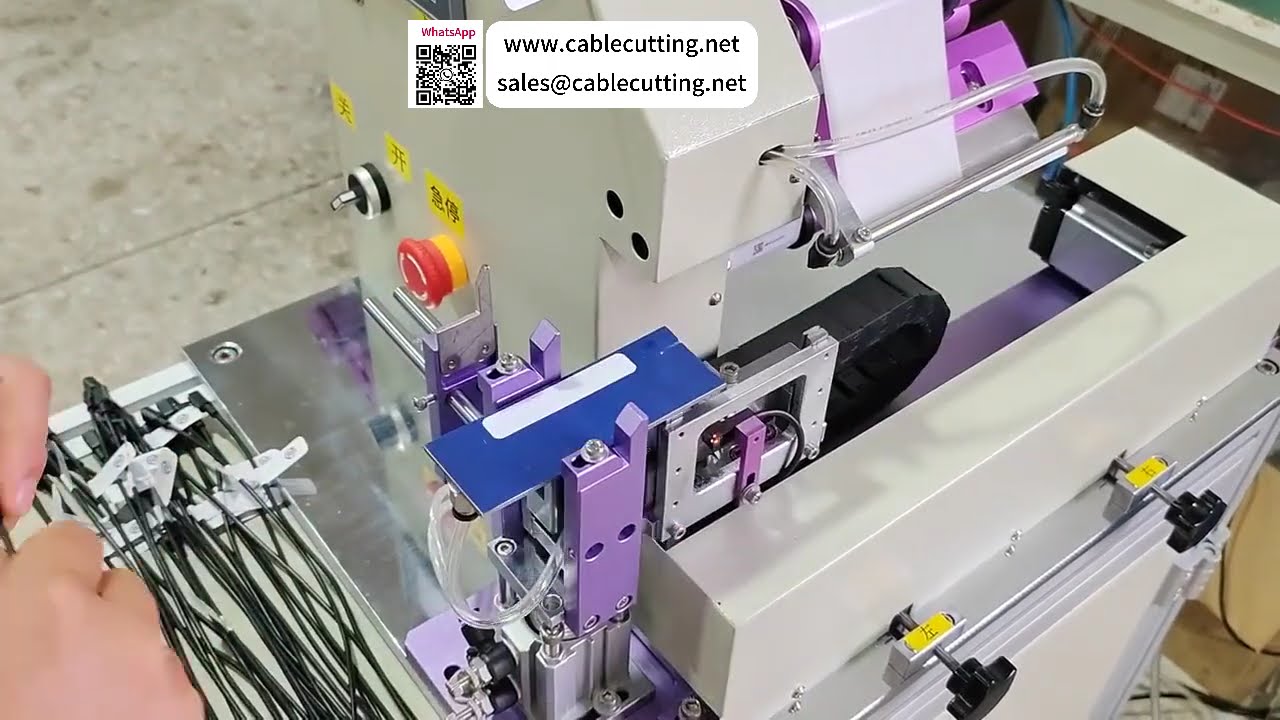 Servo motortråd brette etiketteringsmaskin, høy presisjon og hastighet kabelmerkeutstyr