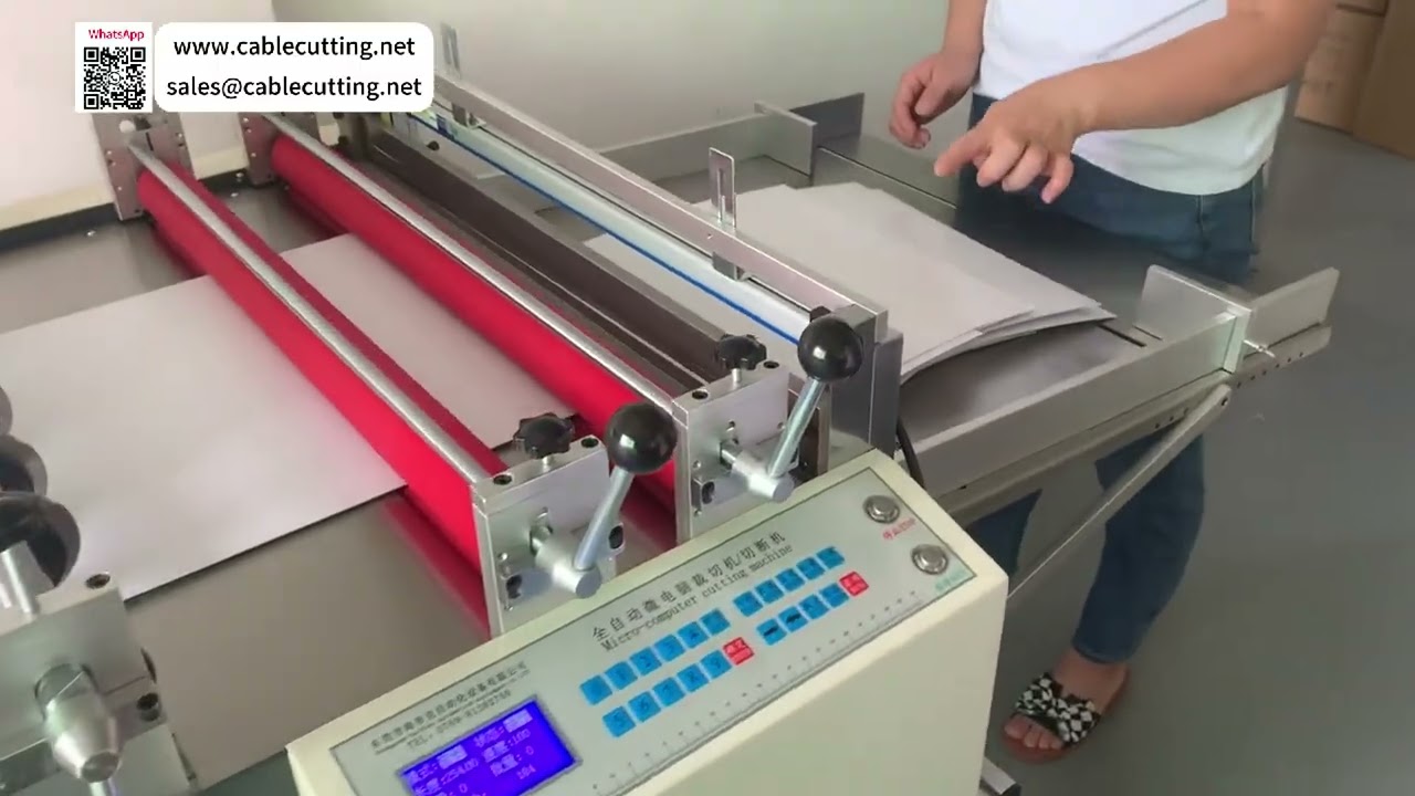 Profesjonelt prosesseringssett for skumlaminering med dobbel rullematingsslitting og tverrkutting