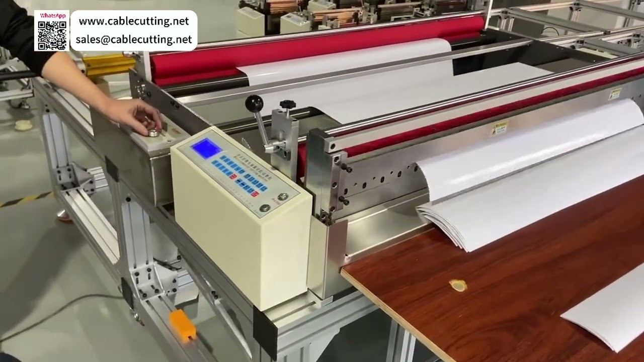 1400 Modell Stort Format Tverrkutter for Rullmateriale - Automatisk Utmatingssett