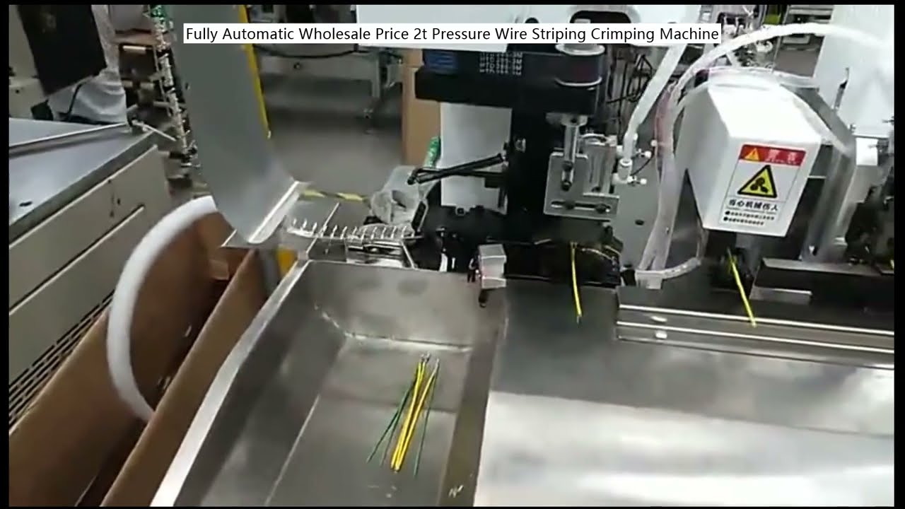 Fully Automatic Wholesale Price 2t Pressure Wire Striping Crimping Machine