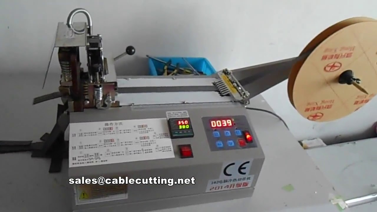 webbing tape cutting and sealing machine