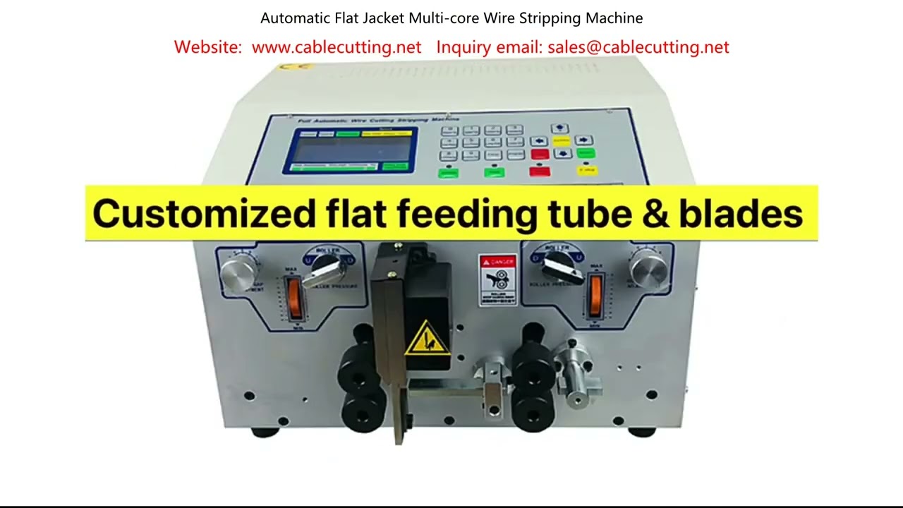 Automatisk Flatkappe Flerkjerneledning Avvisoleringsmaskin